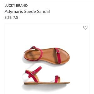 Lucky Brand Adymaris Suede Sandal